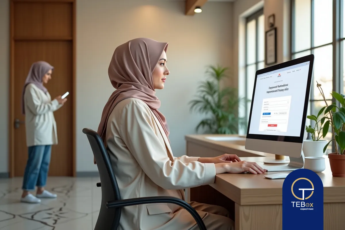 نمونه‌ای از طراحی رابط کاربری سایت نوبت‌دهی