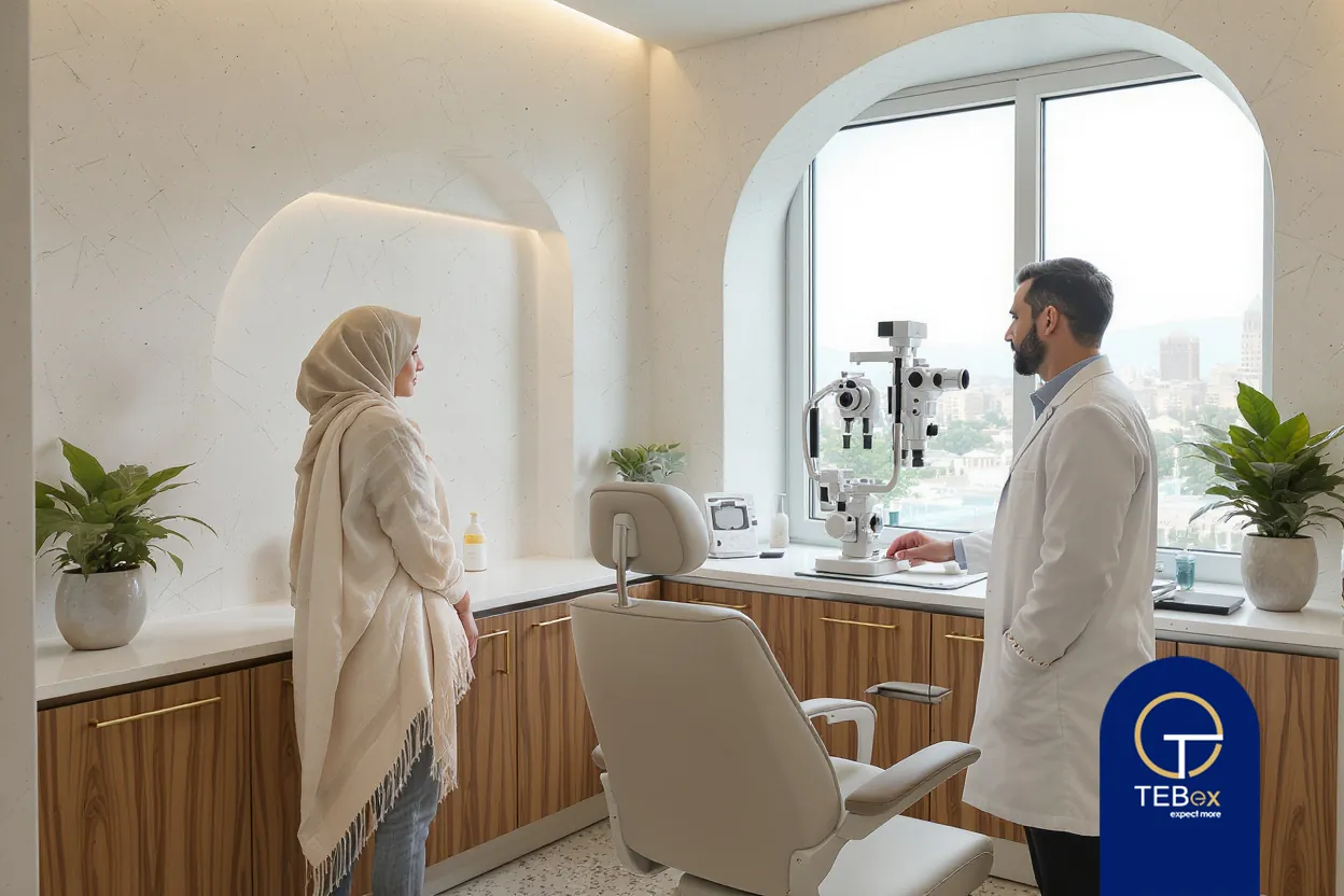 چیدمان اتاقهای تخصصی در مطب چشم پزشکی