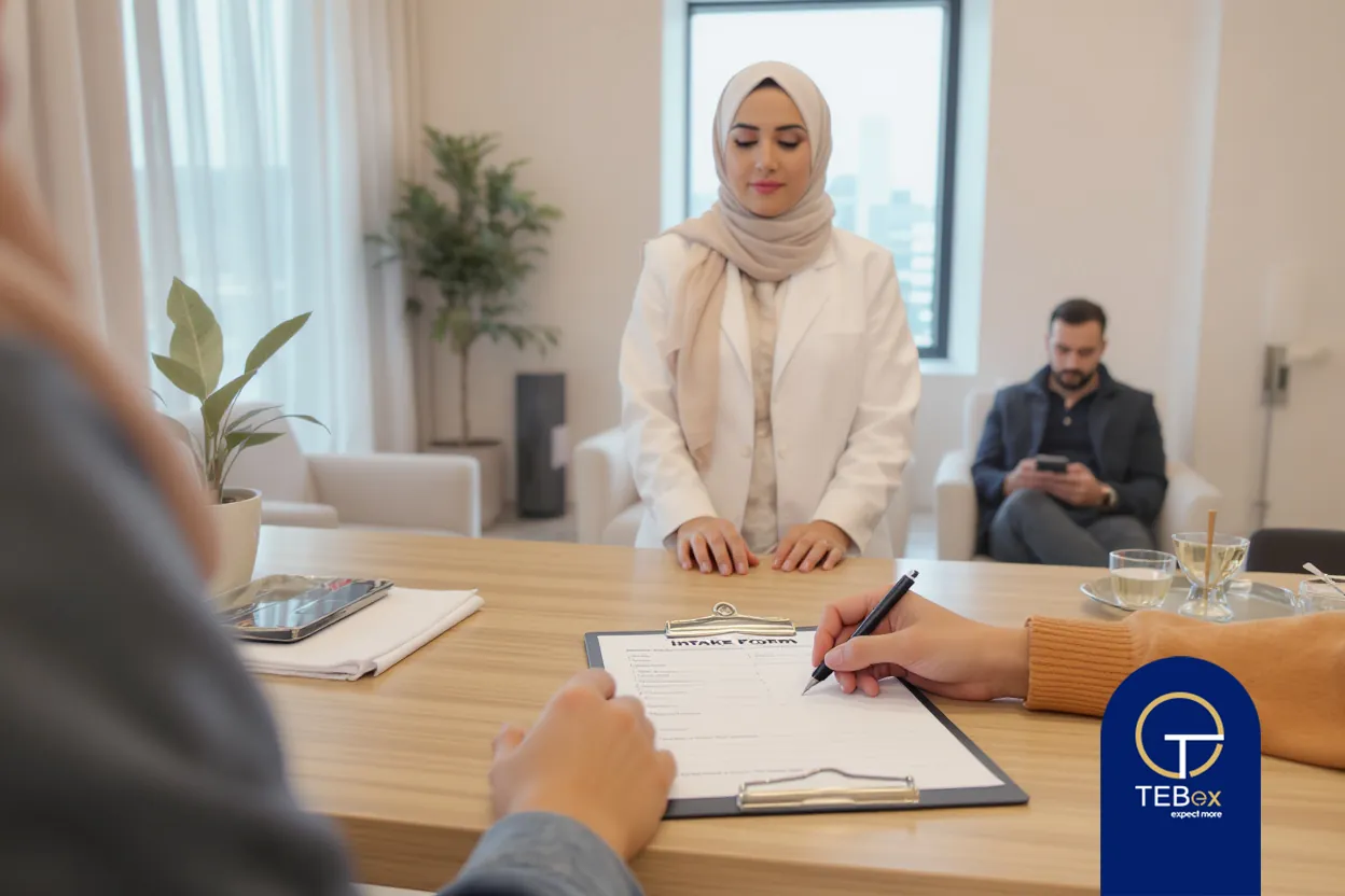 نمونه طراحی فرم پذیرش کلینیک زیبایی