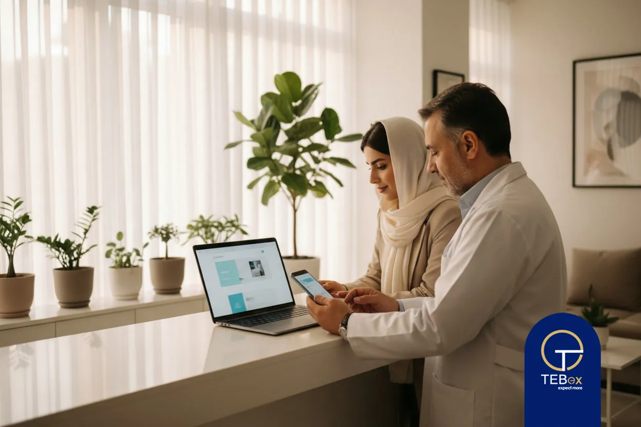 مسیر راه اندازی سایت کلینیک و جذب بیمار از بازدید تا رزرو