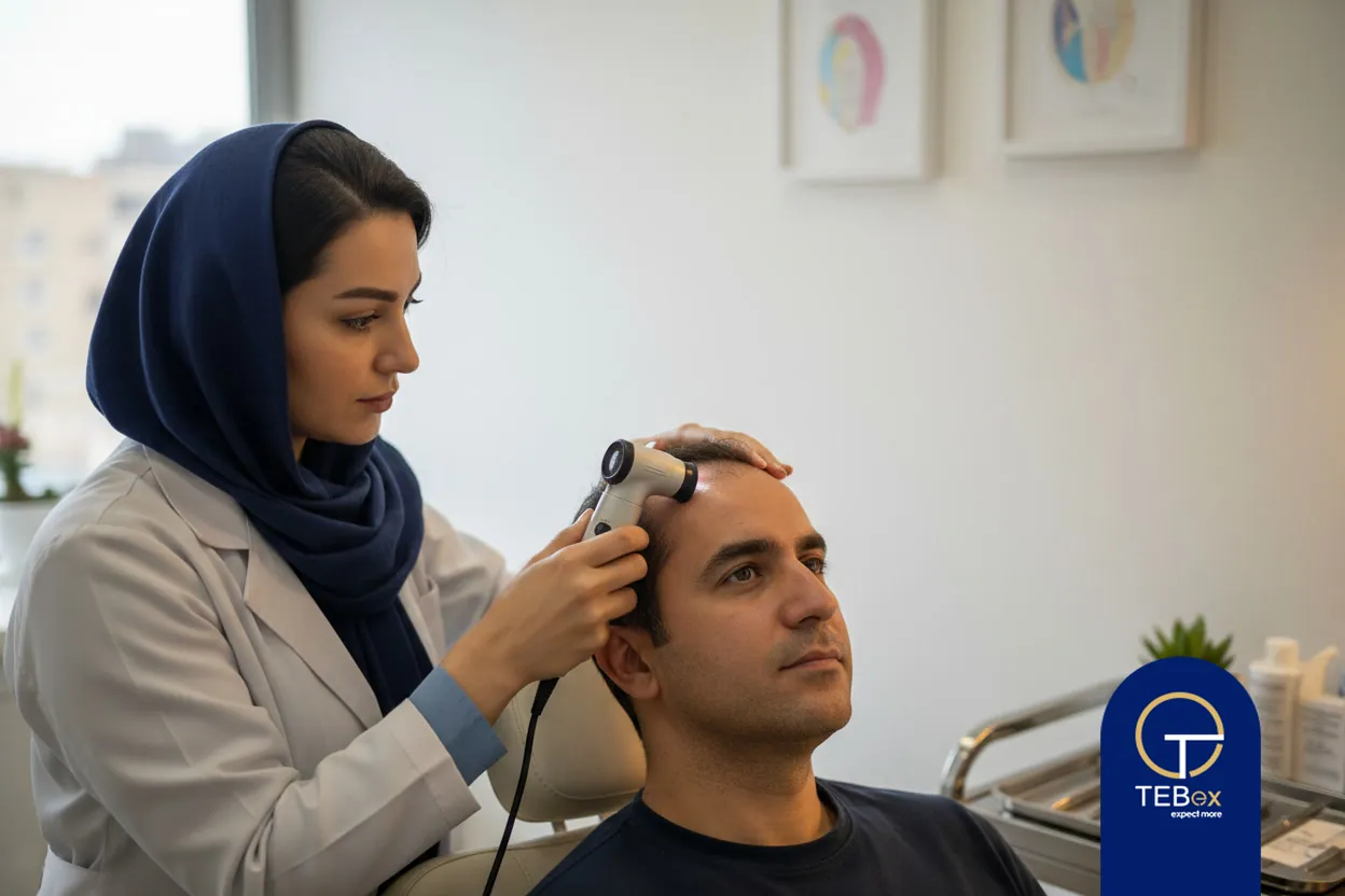 طراحی کمپین تبلیغات کاشت مو در کلینیک زیبایی